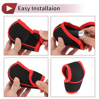 1 Pc Gear Shift Knob Cover Decoration Stick Shifting Handle Protector 12x5cm/4.72"x1.97" Black Faux Leather