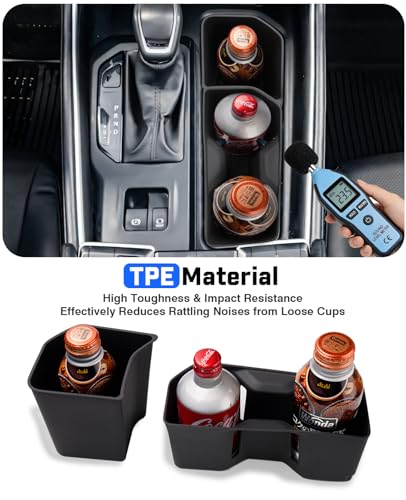 Autorder 2PCS Cup Holder Inserts for 2024 2025 2026 Toyota Grand Highlander Accessories,Silicone Grand Highlander Center Console Cup Holder,Anti-Slip Waterproof Storage Accessories - size: 2024-2026 Toyota Grand Highlander