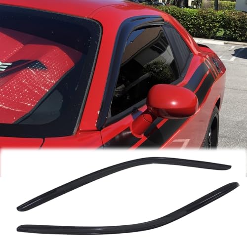 Rainproof Side Window Wind Deflector fit for 2008-2023 Dodge Challenger, 2pcs Protective Replacements Rain Guards Set Window Visor 92010 - size: 2008-2023 Dodge Challenger