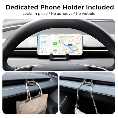 Center Console Organizer 5PCS Compatible with Tesla Model Y Juniper2026, Armrest Storage Tray, Hidden Storage Box, Cup Holder, Phone Holder – Interior Accessories for New Model Y/3 2025