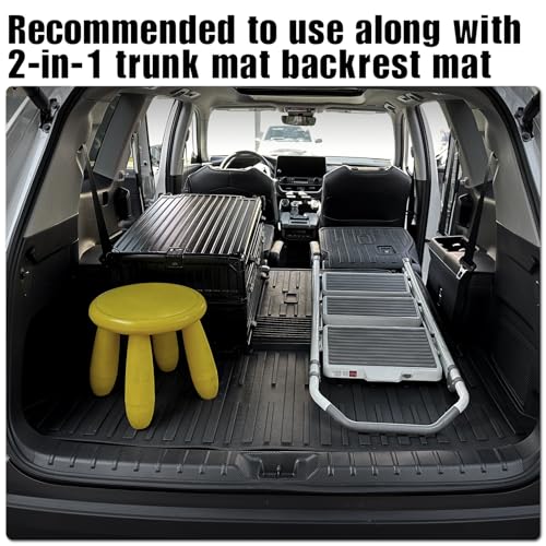 Kick Mats for 2024 2025 2026 Toyota Grand Highlander 7 Seats Captain Chair Car Mat Accessories, All Weather TPE Seatback Mat (Grand Highlander-2nd Row Kick Mats) - size: Grand Highlander-2nd Row Kick Mats