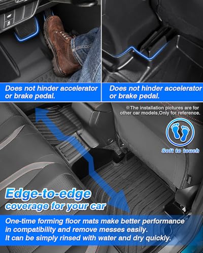Cartist Floor Mats and Cargo Liner Fit for Nissan Sentra 2020 2021 2022 2023 2024 2025 2026 All Weather Floor Mat for Nissan Sentra Accessories Heavy Duty Carpet Protection - size: 5)Nissan Sentra【20-26】