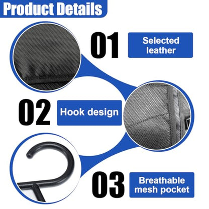 Car Seat Side Organizer, Multi-Pocket Storage Hanging Bag with Mesh Net, Multifunctional Automotive Seat Back Stuff Holder for Phone, Wallet and Tissue, Universal for SUV Truck (CarbonFiber) - size: CarbonFiber
