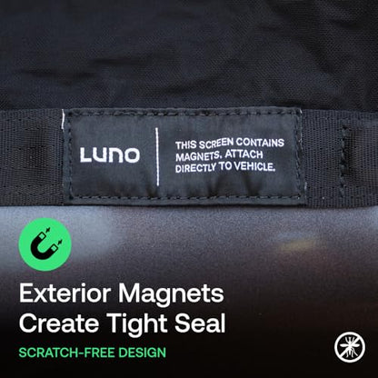 Luno Trunk Window Shade for Toyota 4Runner – Magnetic Rear Hatch Screen for Camping, Bug Protection – Breathable Mesh, Durable Nylon – Car Camping Essential w/Storage Pouch – 4Runner Accessory