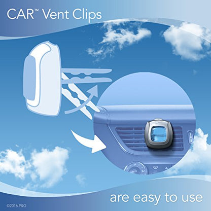 Febreze Car Vent Clips Air Freshener - Gain Original - 2 ct - size: 0.07 Ounce (Pack of 2)