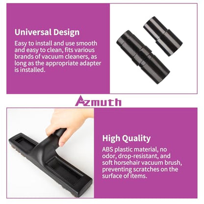 6Pcs For Shop Vac Attachments and Shark Vacuum Attachments Replacement Soft Horsehair Shark Hard Floor Attachment with Vacuum Brush Attachment and Vacuum Hose Adapter - style: 6-Pack