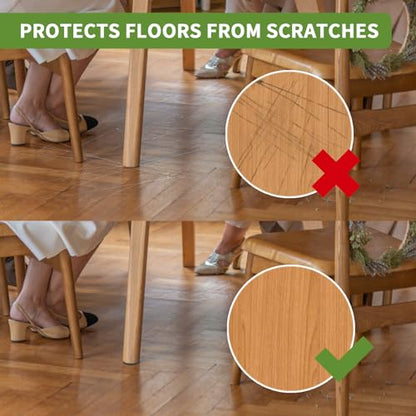 Non Slip Furniture Pads 16 PCS 2 1/2'' Round - Anti Slip Furniture Pads - Self Adhesive Rubber Feet Furniture Feet - Chair Leg Floor Protectors - Keep Furniture in Place - size: Round 2.5 inch 16PACK