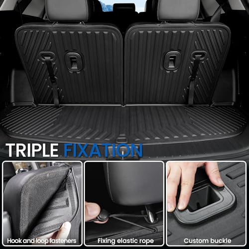 Floor Mats Cargo Mat Set for 2021-2024 2025 2026 Kia Sorento 6/7 Seats Car Mat Accessories(Not Fit Hybrid), All Weather TPE Cargo Liner Trunk Mat for S LX EX SX(Floor Mats+2-in-1 Cargo Mat) - style: Floor Mats+2-in-1 Cargo Mat