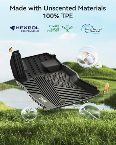 3W Floor Mats & Cargo Liner Fit for 2024 2025 2026 Subaru Crosstrek/2024 2025 2026 Subaru Impreza, All Weather TPE Car Liner Custom Fit for Crosstrek & Impreza Accessories (NOT for Hybrid) - size: 2.for Subaru Crosstrek | 24-25 | Combo Set