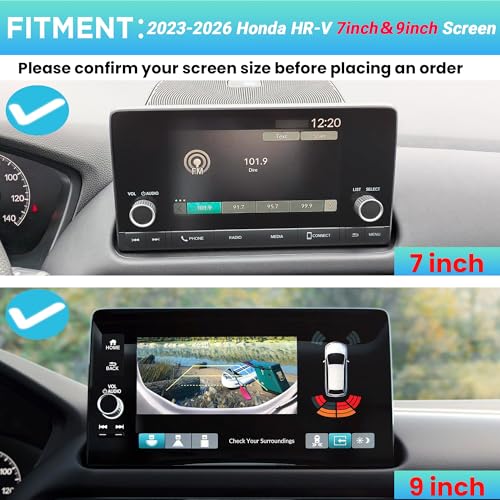 Center Console Organizer Compatible with 2023-2026 Honda HR-V Interior Accessories, Armrest Tray＆Dashboard Storage Organizer Box, Fits both Honda HRV 7-inch and 9-inch Screen