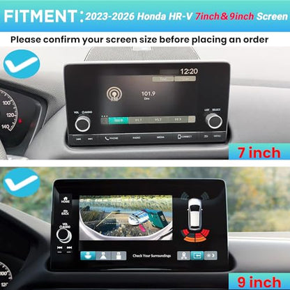 Center Console Organizer Compatible with 2023-2026 Honda HR-V Interior Accessories, Armrest Tray＆Dashboard Storage Organizer Box, Fits both Honda HRV 7-inch and 9-inch Screen