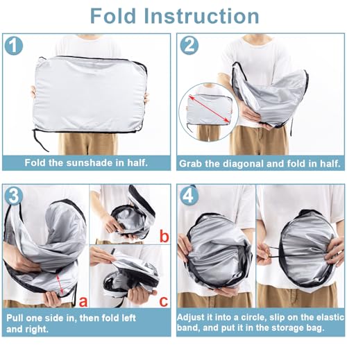 Premium Windshield Sun Shade for 2019-2025 2026 Dodge RAM 1500, Reflective 310T Material Front Window Sun Visor Blocks UV Rays Foldable Sunshade - size: 2019-2026 Ram 1500