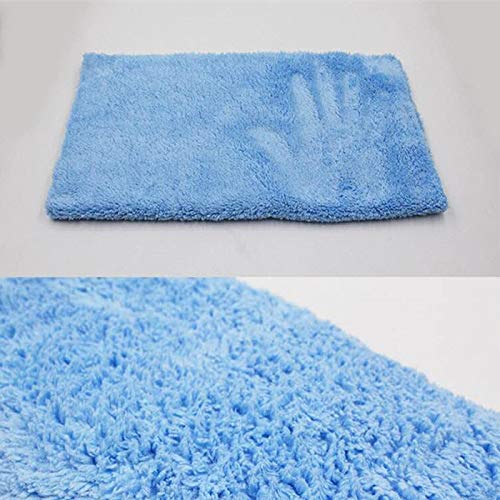 Kingsheep 6Pack Car Microfiber Towel for Auto Thick Buffing Microfiber Cleaning Cloth 16"x16" Plush Polishing Drying Towels 450gsm Detailing Cloths - color: Blue