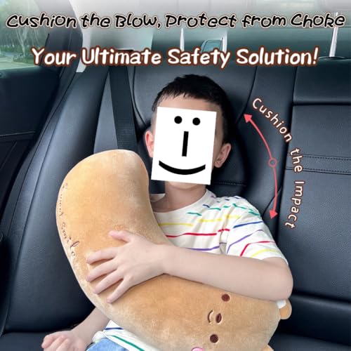 BNTR Car Seat Belt Pillow Stocking Stuffers Cute Toy Rabbit Safety Seatbelt Shoulder Pad Auto Accessory Neck Cushion Protector Seatbelt Shoulder Protector Sleeping Pillow Nice Gift (Banana) - color: Banana