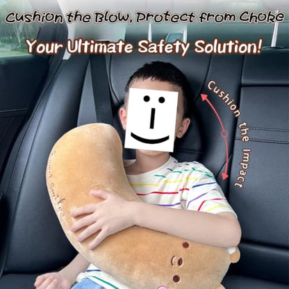 BNTR Car Seat Belt Pillow Stocking Stuffers Cute Toy Rabbit Safety Seatbelt Shoulder Pad Auto Accessory Neck Cushion Protector Seatbelt Shoulder Protector Sleeping Pillow Nice Gift (Banana) - color: Banana