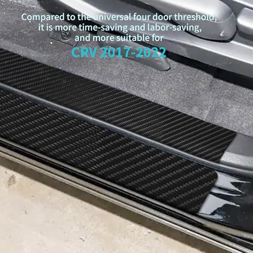 Bilisin 9PCS Car Door Sill Protector Compatible with Honda CRV 5th Gen 2017-2022,Carbon Fiber Leather Auto Trunk Door Sill Entry Guard Scratch Protector Accessories - size: for CRV 5th Gen 2017-2022