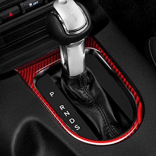 Car Gear Frame Panel Sticker Carbon Fiber Decal for Ford Mustang 2015 2016 2017 2018 2019 2020 2021 2022 2023 Accessories - color: Gear Frame Panel
