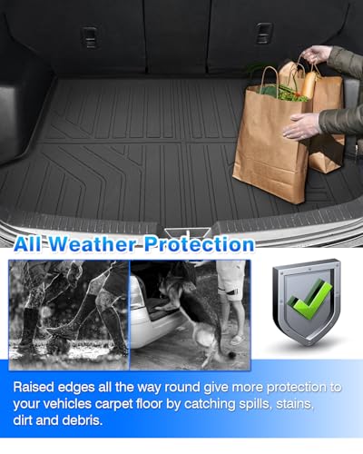 Cartist Floor Mats for Kia Soul 2020-2025 2026, All Weather Cargo Liner for Soul Accessories, Heavy Duty Car Mats, Car Accessories (Only Fit The Upper Floor of The Trunk) - size: 3)Kia Soul【20-26】