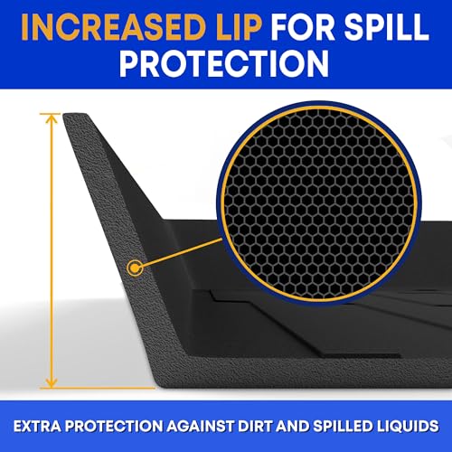 Premium Cargo Liner for Ford Escape Hybrid, Escape Plug-in Hybrid, Escape 2020-2026 - Custom Fit Car Trunk Mat. All-Season Black Cargo Mat. 3D Shaped Laser Measured Trunk Liners for Ford Escape