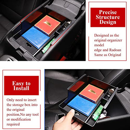 TTCR-II for Chevy Malibu Console Organizer Tray 2016-2025, Center Console Organizer for Chevy Malibu 2016 2017 2018 2019 2020 2021 2022 2023 2024 2025 - size: For Malibu 2016-2025