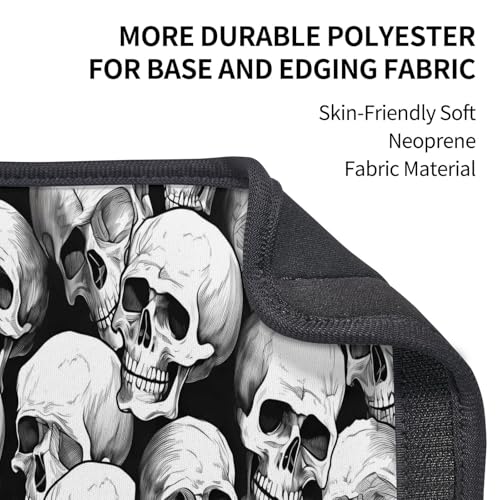 Seat Belt Cover Pad Halloween Skull Pattern Soft Safety Car Automotive Seat Belt Pads Cushion Shoulder Strap Covers for Cars or Bags, 2 Pcs - color: Halloween Skull Pattern