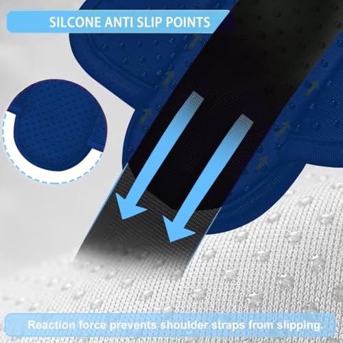ZINZ 2-Pack Universal Shoulder Pad with Ultra Thick Cushion for Bag Luggage Bag Crossbody, Plus Long & Anti-Slip & Breathable,Dark Blue - color: Dark Blue