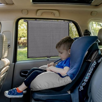 PLTCAT Car Side Window Sun Shades for Baby, 2 Pack UV Protection Breathable Mesh Sunshade, Universal Fit Auto Sun Visor for Kids Pets Travel Privacy Protection (Standard-16''x18'') - size: Standard-16''x18''