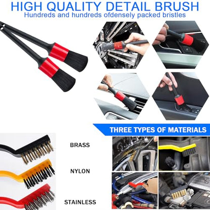 LIANXIN 37Pcs Car Wash Kit Cleaning Kits with Foam Gun Sprayer Bucket Towels Tire Brush Wash Mitt Sponge Duster Brush Car Wash Detailing Kit is Complete Car Care Tools - size: XXL-26