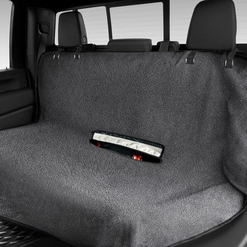 Car Seat Cover Towel, Waterproof Sweat Absorbent Back Seat Protector for Sedans SUVs & Minivans, Non-Slip Machine Washable Rear Bench Cover for Post-Gym, Beach, Pets & Kids (Gray) - color: Gray, size: Back-1pc