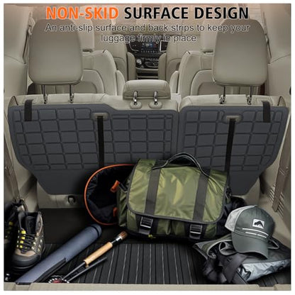 All Weather Car Floor Mats for Chrysler Pacifica 2017-2025 Gas 7 Seater Touring (Non Hybrid & Non Pinnacle)/2020-2025 Chrysler Voyager, Cargo Liner with Backrest Mat for 2025 Pacifica Accessories - size: Floor Mats for Pacifica 2017-2025 Gas