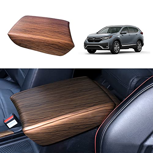 for CRV 2017-2022 ABS Peach Wood Grain Center Console Storage Armrest Box Panel Cover Trim Sticker Interior Moulding Decoration Accessories Fit for Honda CR-V CRV 2017 2018 2019 2020 2021 2022 - color: Armrest Box Panel Cover