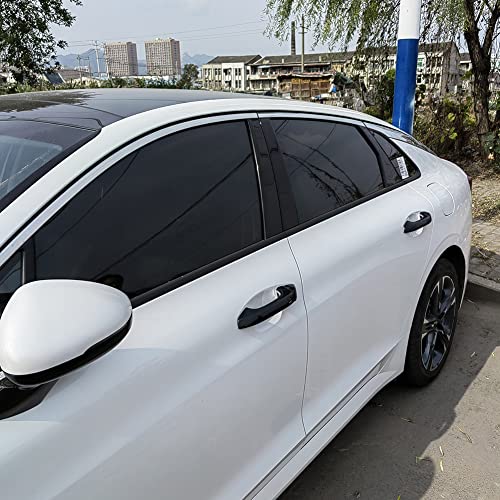 AOKIO ABS Glossy Black Exterior Door Handle Cover Trim for Kia K5 Accessories 2020 2021 2022 2023 2024 2025 with Smart Keyhole (Not for Optima 2015-2019) - size: Door Handle Cover