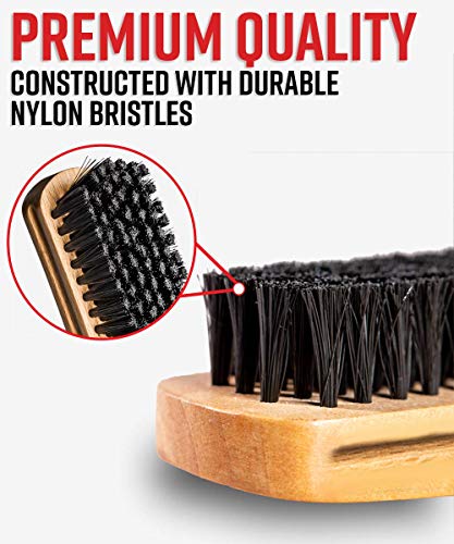 Adam's Polishes Cockpit Detailing Brush - Car Cleaning Brush | Scrub Brush for Interior Leather Cleaner Carpet Upholstery Fabric Shoe Sofa Shower Bathroom Pet | Car Wash Kit - Car Cleaning Supplies - size: Full-Size
