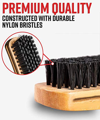 Adam's Polishes Cockpit Detailing Brush - Car Cleaning Brush | Scrub Brush for Interior Leather Cleaner Carpet Upholstery Fabric Shoe Sofa Shower Bathroom Pet | Car Wash Kit - Car Cleaning Supplies - size: Full-Size
