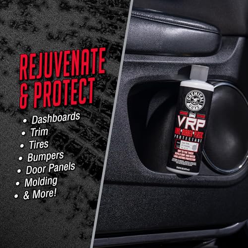 Chemical Guys VRP Vinyl, Rubber, and Plastic Dressing - Tire Dressing, Non-Greasy, Dry-to-the-Touch Shine for Tires, Trim, and More, Safe for Cars, Trucks, SUVs, RVs & More - 16 oz - size: 16 Fl Oz (Pack of 1)