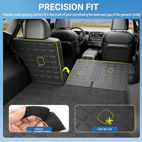 Xipoo Cargo Liner Compatible with 2022-2026 Tucson Backrest Mat TPE Material Trunk Mat (NO Hybrid) Cargo Liner Replacement for 2022 2023 2024 2025 2026 Tucson Accessories (Backrest Mat) - color: Backrest Mat