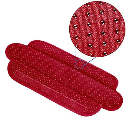 ZINZ Ultra Thick & Breathable Universal Shoulder Pad Cushion for Bag - Long & Comfort - color: Red