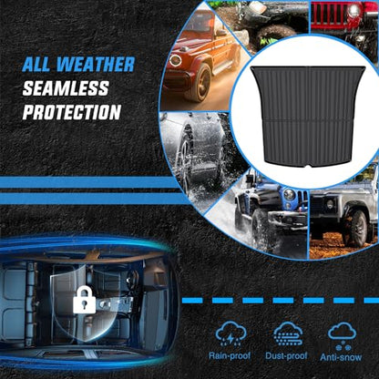 Nilight Cargo Mats for Tesla Model Y 5 Seat 2020 2021 2022 2023 2024 2025 All Weather Protection Heavy Duty Cargo Liners - color: 2020-2025 Model Y 5 Seat Cargo Mat