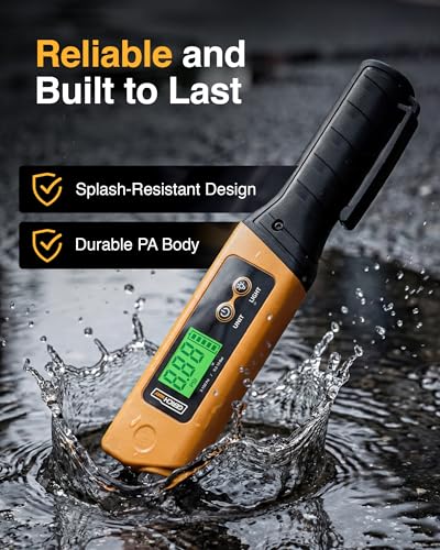 2-in-1 Digital Tire Pressure Gauge with Magnetic LED Work Light, USB Rechargeable, Lab Tested Air Gauge, 150 PSI