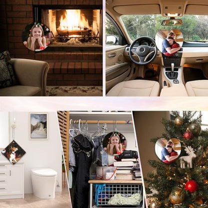 10-100Pcs Custom Logo Car Air Fresheners Bulk – Wholesale Personalized Double-Sided Air Fresheners with Photo Text Logo, Unique Gift for Car Owners (Round) - color: Round