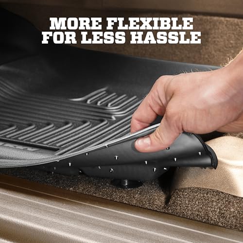 Husky Liners Weatherbeater Floor Mats | Fits 2021-2026 Ford Bronco 4-Door | Front & 2nd Row, 3-pc Black - 95301 - size: Front-2nd Row/4 Dr, style: Weatherbeater