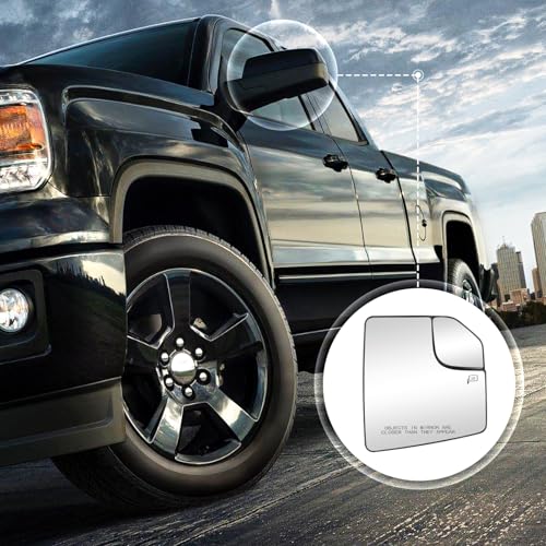Passenger Right Side Heated Blind Spot Mirror Glass Fit for 2015-2020 Ford F-150, Side View Mirror Glass, Replacement for FL3Z17K707A - size: Passenger Side(Right)