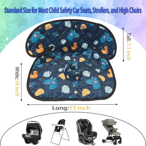 Gulissa 2 Pack Piddle Pad - Potty Training Car Seat Protector, Waterproof Car Seat Cover for Car Seats & Strollers, Non-Slip, Leak-Proof & Washable Fits All Seats for Ages 6 Months to 4 Years (Blue) - color: Dinosaur
