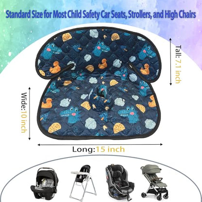 Gulissa 2 Pack Piddle Pad - Potty Training Car Seat Protector, Waterproof Car Seat Cover for Car Seats & Strollers, Non-Slip, Leak-Proof & Washable Fits All Seats for Ages 6 Months to 4 Years (Blue) - color: Dinosaur
