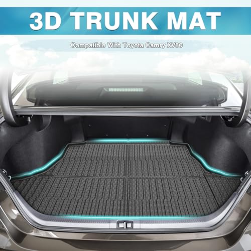 Mixsuper Cargo Liner for Toyota Camry 2018-2025 (All Models Including Hybrid), Trunk Mat for Toyota Camry Accessories Cargo Mat Rear Trunk Liner Black - size: Fit for Toyota Camry | 2018-2025