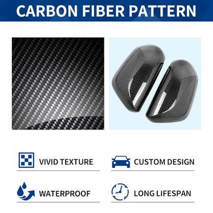 Side Mirror Cover Compatible with Toyota (Camry 2018-2025, OEM Style-Carbon Fiber Pattern) - size: Oem Style-carbon Fiber Pattern