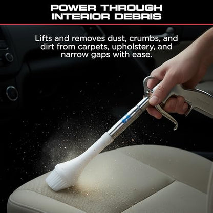 Tornador Z-014 Air Blow Out Tool Bundle | Includes CT-900 Brush Cone | High-Velocity Air Blowout with Brush Agitation | Professional Detailing for Vents, Carpet & Upholstery - size: Z-014 + Brush Cone