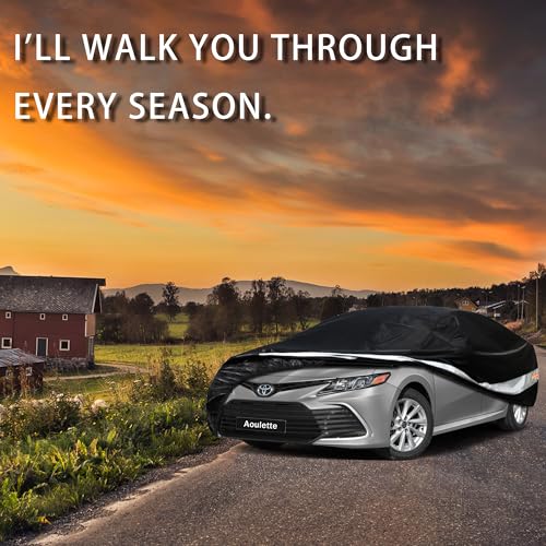 Toyota Car Cover Custom Fit for Toyota Camry/Solara, Waterproof Car Cover for Automobiles All Weather, Lightweight Full Exterior Cover Outdoor Sun Rain Dust Snow Wind Protection. - size: Custom Fit Toyota Camry/Solara