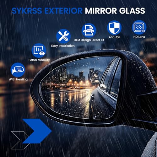 Passenger Right Side Lower Mirror Glass 68067730AA Compatible With Dodge Ram 1500 2500 3500 4500 5500 Towing Mirror 2010-2018, RH Side View Lower Convex Glass with Rear Mounting Bracket - style: Passenger Side Lower Mirror (Right)