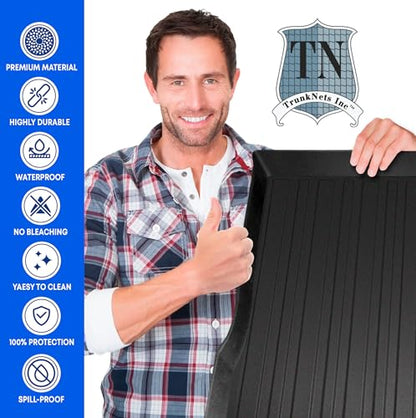 Premium Cargo Liner for Volkswagen Tiguan 2009-2017 - 100% Protection - Custom Fit Car Trunk Mat - All-Season Black Cargo Mat - 3D Shaped Laser Measured Trunk Liners for Volkswagen Tiguan